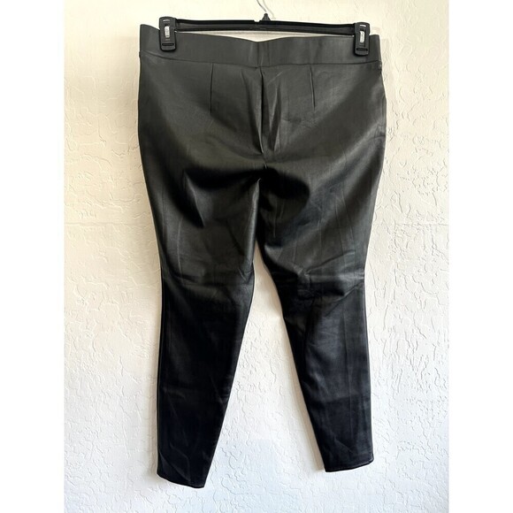 Loft Woman's Faux Leather Pull On Leggings Size 14 Grunge Moto Rock Punk Retro - Picture 7 of 16